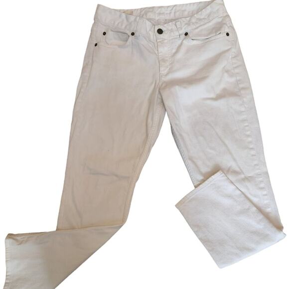 LANDS END JAMBES SLIM WHITE JEANS SIZE 29 - Picture 1 of 7